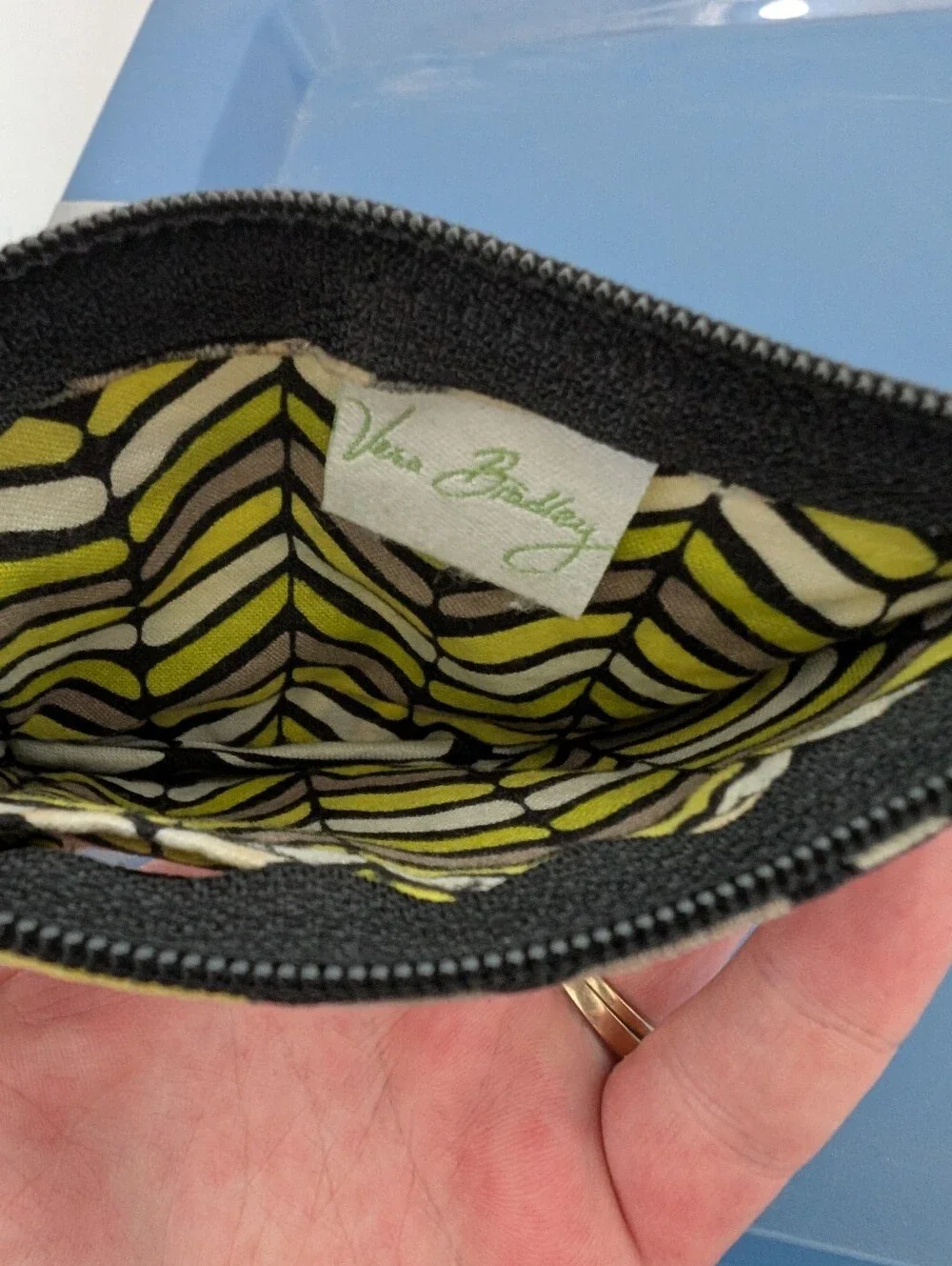 Vera Bradley Citron Zip Top ID Case